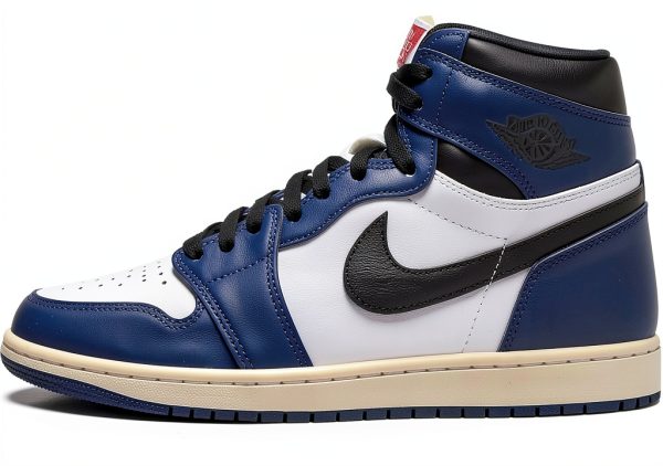 Nike Men's Air Jordan 1 Retro High OG Shoes Midnight Navy/White-0