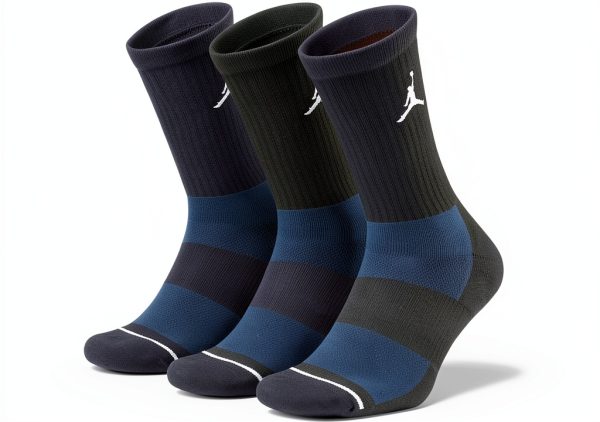 Nike Jordan Jumpman Dri Fit Crew Socks 3 Pack Multi-2