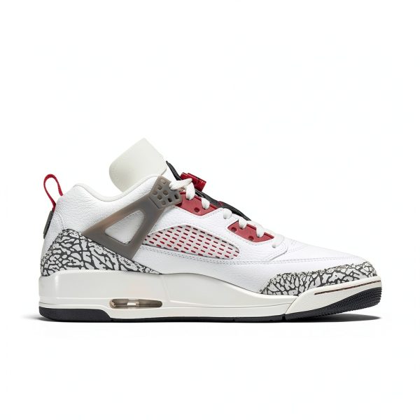 Jordan Spizike Low Men's Shoes (FQ1759-116, Sail/Anthracite/Coconut Milk/Varsity Red) Size 8.5-2