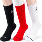 Nike Jordan Jumpman Dri-Fit Crew Socks 3-Pack Multi-Color Size Options-0