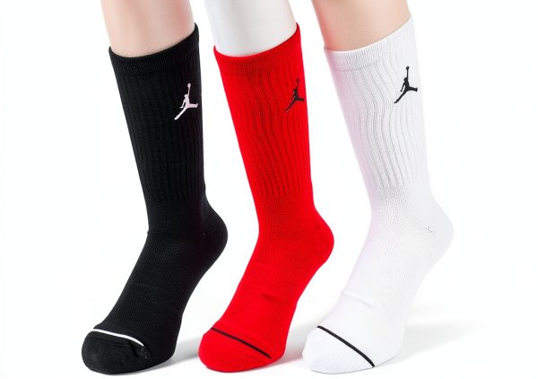 Nike Jordan Jumpman Dri-Fit Crew Socks 3-Pack Multi-Color Size Options-0