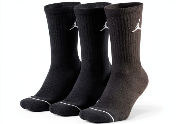 Nike Jordan Jumpman Dri Fit Crew Socks 3 Pack Multi-0