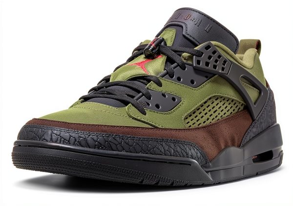 Nike Spizike Low Mens Lifestyle Shoes (Medium Olive/Black/Baroque Brown/University Red) Size 12-2