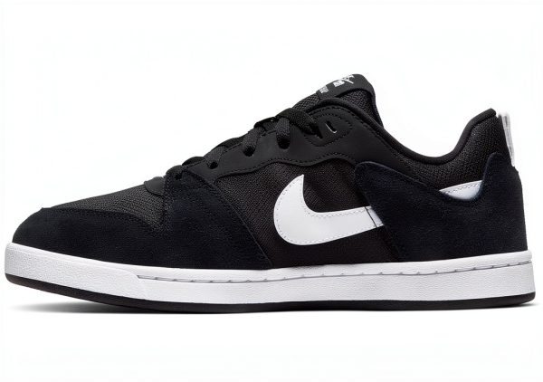 Nike Men's SB Alleyoop Sneaker Black/White Colorway Durable Canvas-3