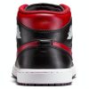 Jordan 1 Mid Bred Mens Shoes Black Varsity Red Summit White-4