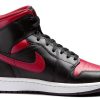 Jordan 1 Mid Bred Mens Shoes Black Varsity Red Summit White-1