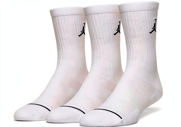 Jordan Jumpman Crew Socks (3 Pack) (Large) Unisex-0