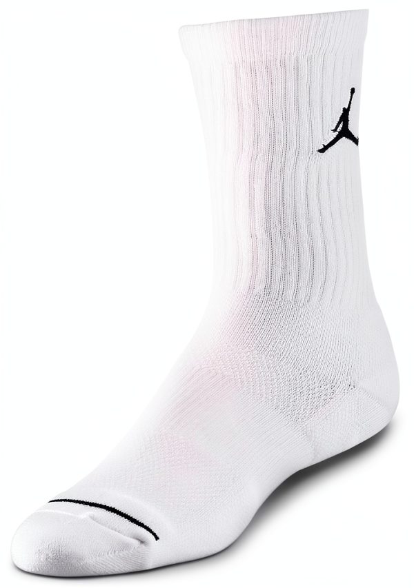 Nike Jordan Jumpman Dri-Fit Crew Socks 3 Pack Multi Color Large Size-1