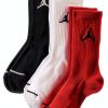 Nike Jordan Jumpman Dri-Fit Crew Socks 3 Pack Red/Black/White-0