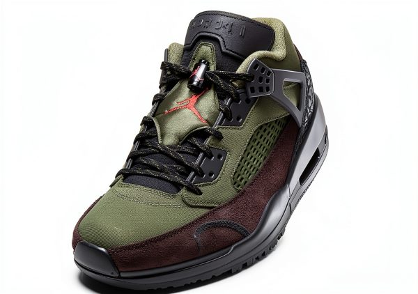 Nike Spizike Low Mens Lifestyle Shoes (Medium Olive/Black/Baroque Brown/University Red) Size 12-6