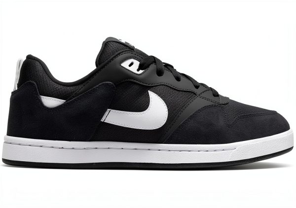 Nike Men's SB Alleyoop Sneaker Black/White Colorway Durable Canvas-4