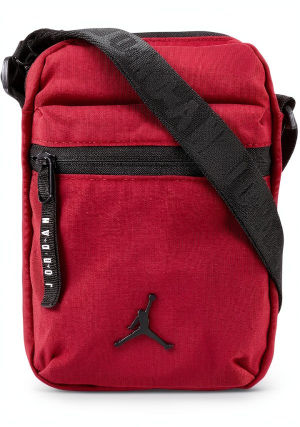 Nike Air Jordan Airborne Crossbody Festival Bag Unisex Small Red Black-0