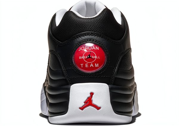 Nike Jordan Jumpman Team I Mens Shoes Size 12 Black White Varsity Red-3