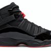 Nike Men's Air Jordan 6 Rings Basketball Shoes Black/Black/Infrared 23-1