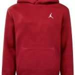 Jordan Big Kids Brooklyn Fleece Pullover Hoodie Gym Red 95D232-R78-0