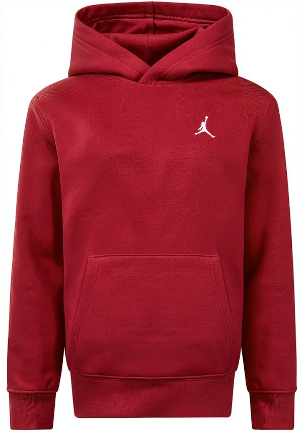 Jordan Big Kids Brooklyn Fleece Pullover Hoodie Gym Red 95D232-R78-0