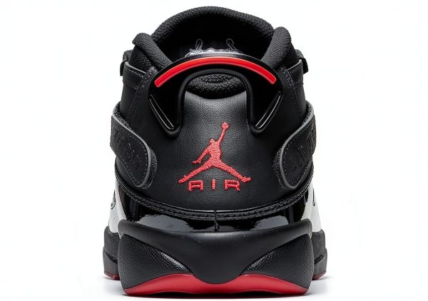 Nike Men's Air Jordan 6 Rings Basketball Shoes Black/Black/Infrared 23-4