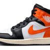 Nike Air Jordan 1 Mid Men's Sneakers with Air Cushion-0