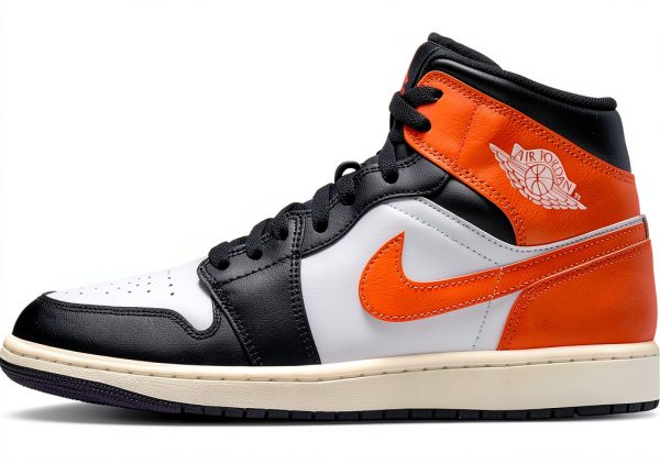 Nike Air Jordan 1 Mid Men's Sneakers with Air Cushion-0