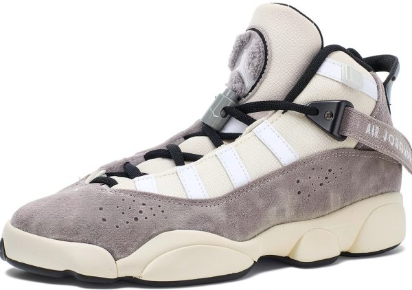 Nike Kids Jordan 6 Rings Shoes Suede Basketball Sneakers-0
