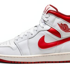 Nike Air Jordan 1 Mid Men Trainers Lobster Dune Red Sail Size 11.5-0