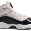 Nike Men's Air Jordan 6 Rings Basketball Shoes Black/Black/Infrared 23-1