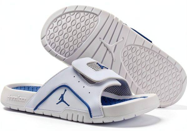 Nike Jordan Hydro IV Retro GS Boys Shoes Off White/Industrial Blue-1