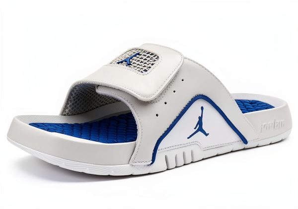 Nike Jordan Hydro IV Retro GS Boys Shoes Off White/Industrial Blue-0