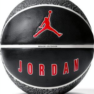 Nike Playground 2.0 8P Basketball - Black/Gym Red, Size 7-0