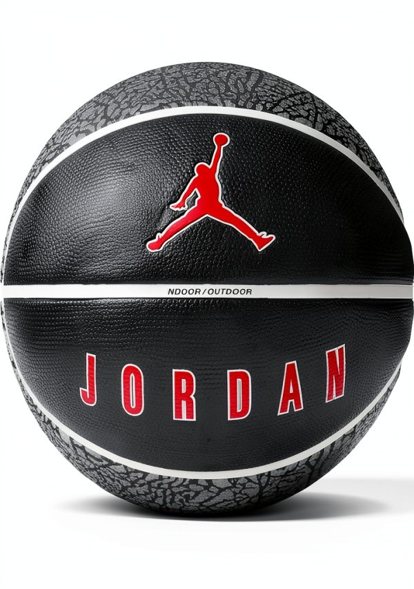 Nike Playground 2.0 8P Basketball - Black/Gym Red, Size 7-0