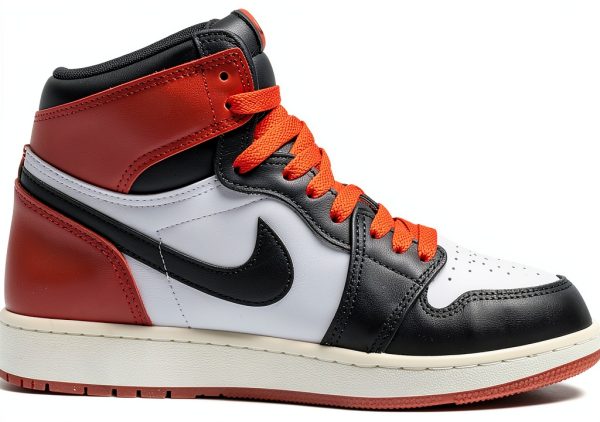 Nike Air Jordan 1 Retro High Og GS Boys Shoes White Black Varsity Red-2