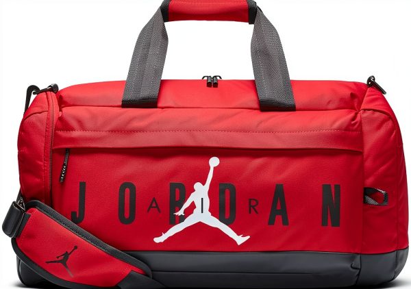 Nike Air Jordan Velocity Duffle Bag Gym Red 34L Gym Bag-0