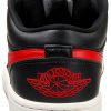 Nike Women Air Jordan 1 Basso Shoes Black Gym Red Sail Size 6.5-3