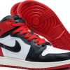 Nike Air Jordan 1 Retro High Og GS Boys Shoes White Black Varsity Red-1