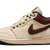 Air Jordan Low PRM Pale Ivory/Baroque Brown-Off Noir Basketball Shoes-0