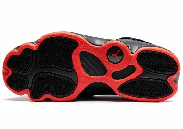 Nike Men's Air Jordan 6 Rings Basketball Shoes Black/Black/Infrared 23-5