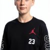 Nike Jordan Black 95B254-023 Big Kids Unisex Long‑Sleeve T‑Shirt-7
