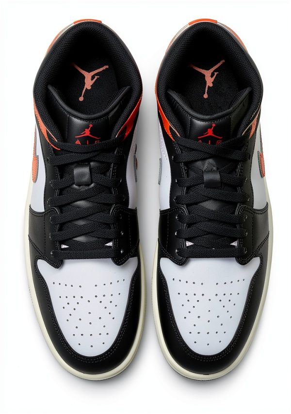 Nike Air Jordan 1 Mid Men's Sneakers with Air Cushion-4