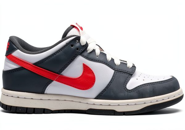 Nike Women's Dunk Low Sneaker Smoke Grey/Light Crimson/White-2