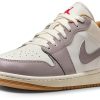 Air Jordan 1 Low Men's Shoes Sail College Grey Hemp Fire Red Size 7.5-0