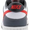 Nike Women's Dunk Low Sneaker Smoke Grey/Light Crimson/White-3