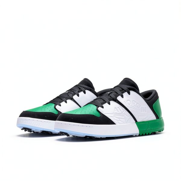 Nike Golf Air Jordan NU Retro 1 G Shoes Black Lucky Green White-4